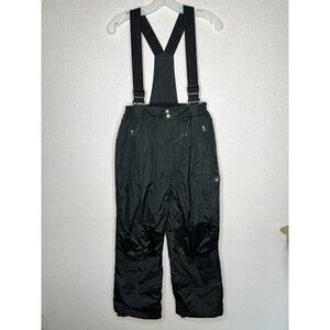 Weatherproof 32 Ski Snow Bibs Youth Kids Size L 14/16 Pants black Waterproof 1B